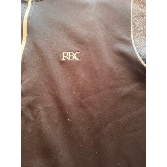 FJ FootJoy RBC Mens Golf 1/4 Zip Pullover Sweater XL Black Heathered Performance - Picture 2 of 10